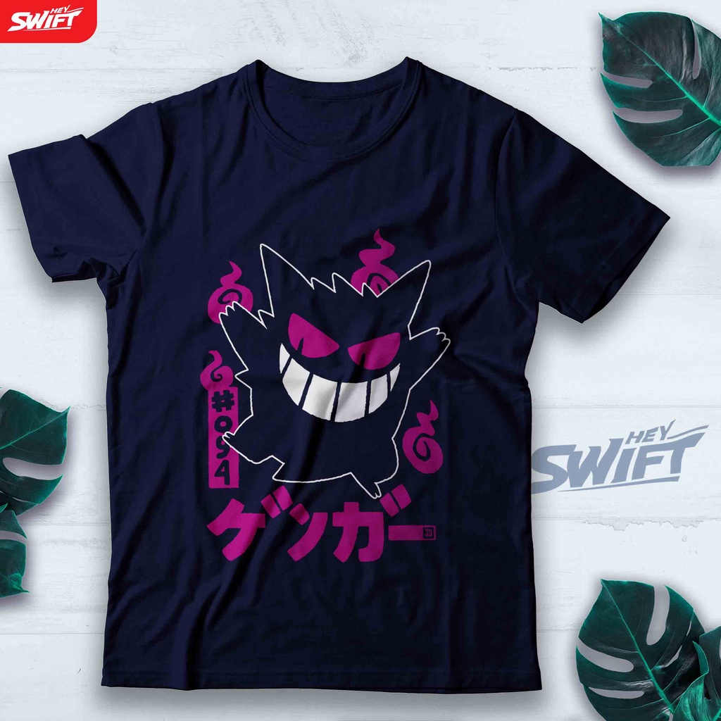 KAOS POKEMON GENGAR GHOST TSHIRT BAJU DISTRO