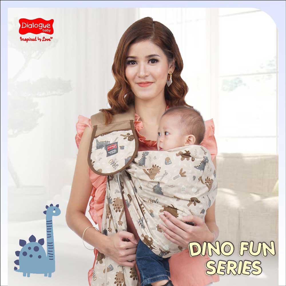 Gendongan Bayi Samping 5 in 1 Dialogue Baby Dino Fun Series DGG 4253-3