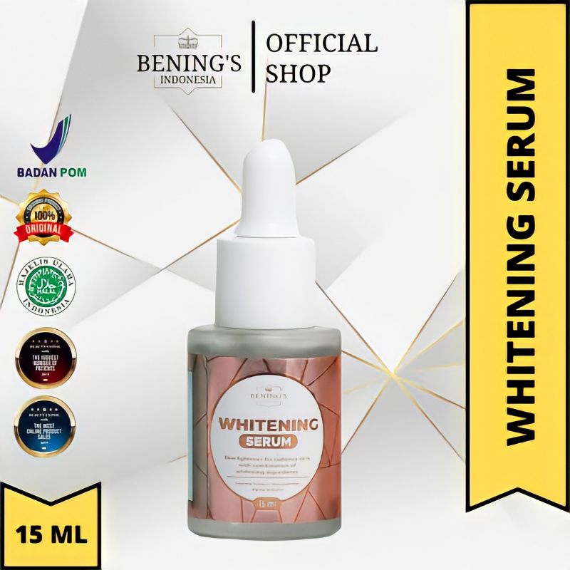 BENING'S SKINCARE PAKET EXLUSIVE/PAKET BRIGHTENING/PAKET ACNE ORIGINAL BY DR. OKY PRATAMA-WHITENING SERUM