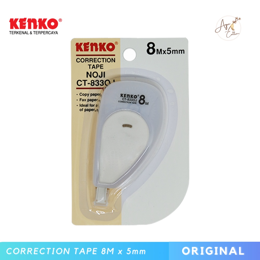 

Kenko Correction Tape / Koreksi Pena / Pita Koreksi CT-833 (8 M x 5 Mm)