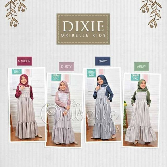DIXIE BY ORIBELLE KIDS/ SETELAN ANAK PEREMPUAN/ GAMIS ANAK ORIBELLE/ GAMIS ANAK PEREMPUAN
