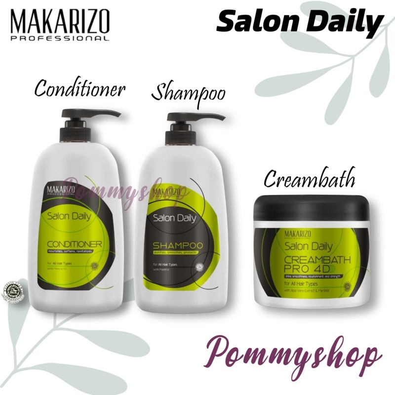 Makarizo Professional Salon Daily Professional Shampoo &amp; Conditioner Pump Bottle 950ml