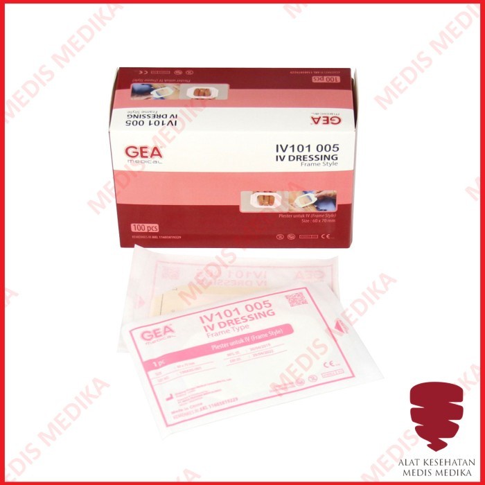 IV Dressing 6x7cm Penutup Luka Plester Film Transparan Infus 6 x 7 6x7 cm