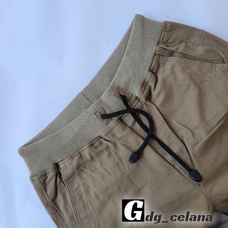 CELANA PANJANG SLIMFIT CHINOS JUMBO PINGGANG KARET KAIN STRETCH PRIA(size 33-44) MUAT SAMPAI BB 120 KG