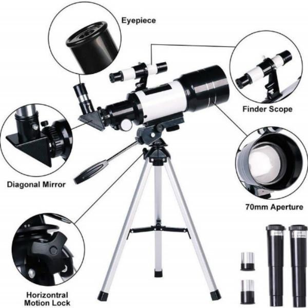 Professional Astronomical Telescope 150X Zoom Night Vision - F30070M - Teropong Astronomi Pemula