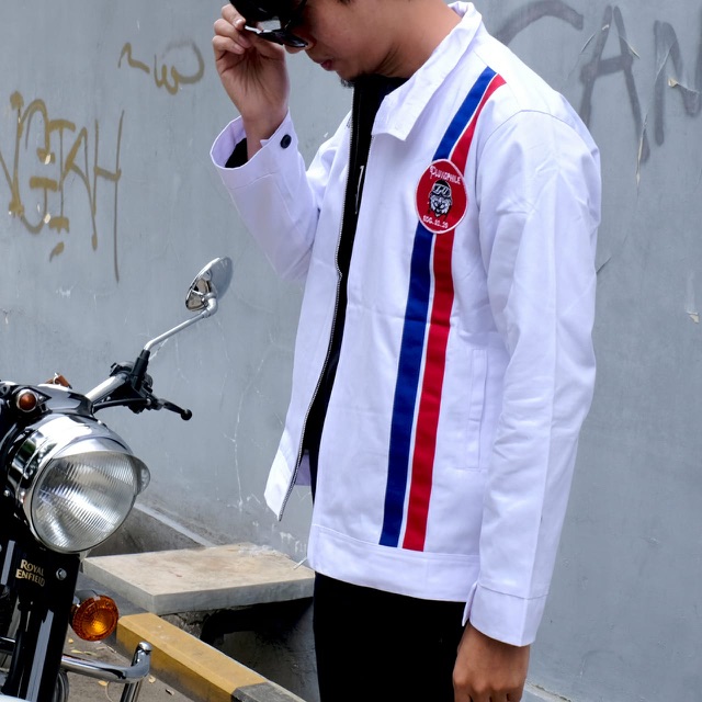 Vintage bikers jacket - Original PLUVIOPHILE - White