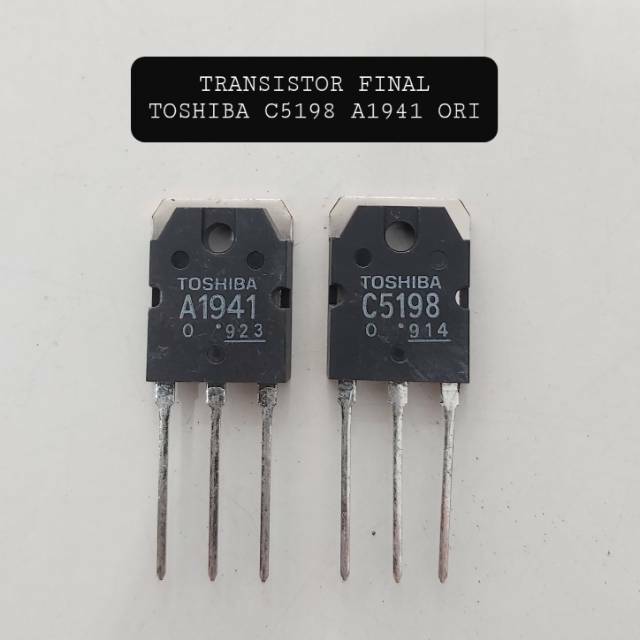 TRANSISTOR FINAL TOSHIBA A1941 C5198 Original 5198 1941