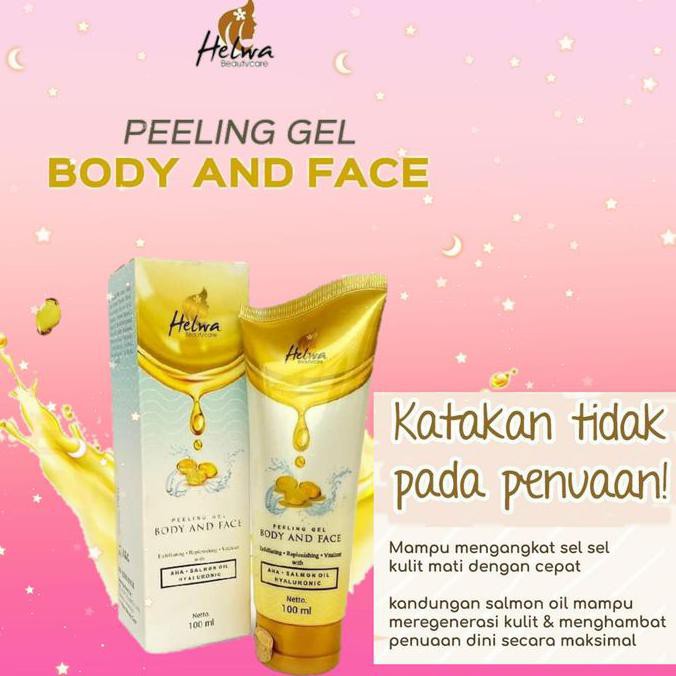 Baru Peeling Gel Body N Face Helwa Beautycare Original