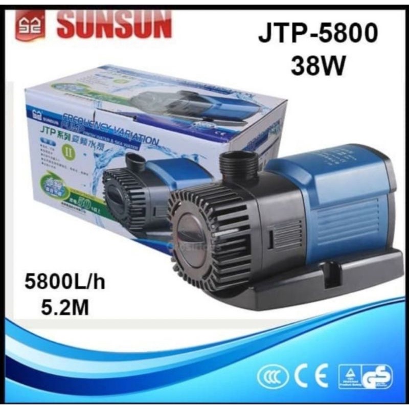 SUNSUN JETEPE JTP 5800 / JTP5800 ORI Pompa Celup Kolam Ikan Rendah Daya