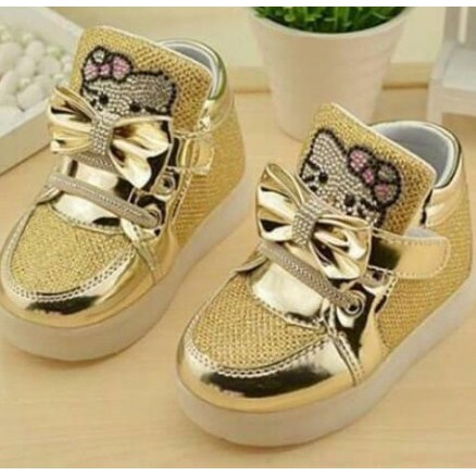 Sepatu Motif Hello kitty led | hello kitty blinky