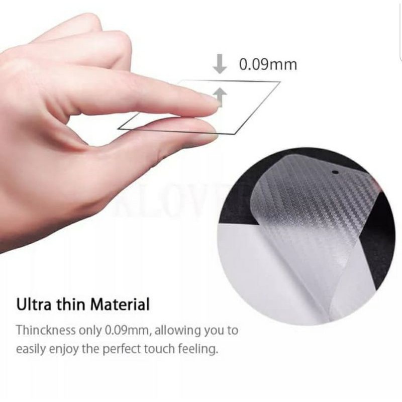 Carbon Garskin for Realme 7 / Narzo 20 Pro Premium 3D Carbon Back Skin Anti Gores Belakang