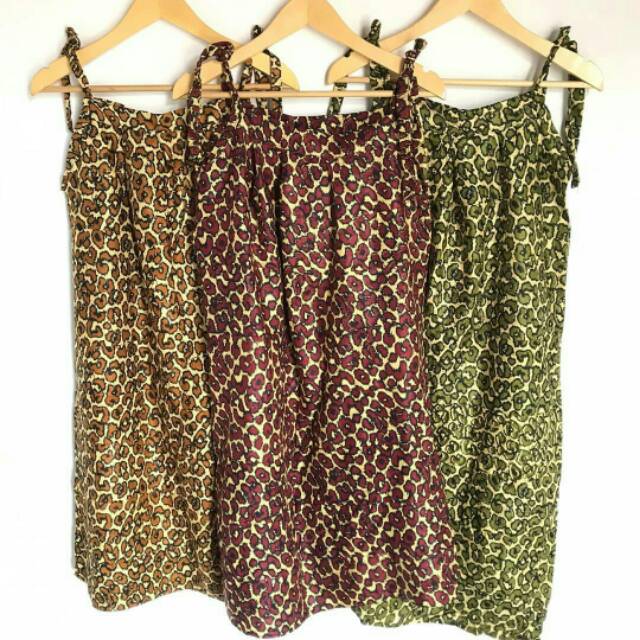 Daster Tali  Wanita Homey  Murah Motif Lucu Imut  Corak Macan Warna Bahan Adem 100%