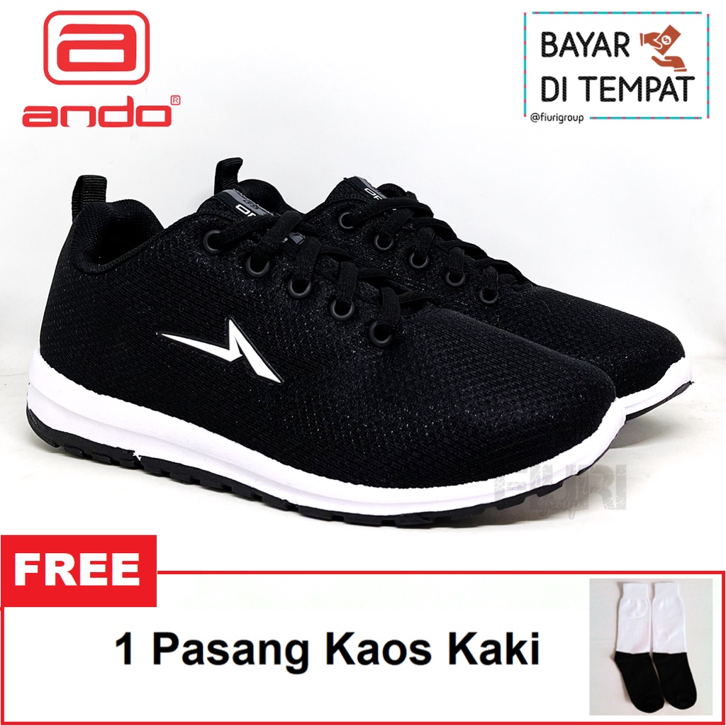 FIURI - ANDO ORIGINAL - SIP 37 37-40 HITAM PUTIH - SEPATU SNEAKERS SPORT KANVAS SOL KARET WANITA PRIA - SEPATU KETS TRENDY ANAK PEREMPUAN LAKI-LAKI - SEPATU OLAHRAGA LARI FITNES SENAM KERJA KULIAH SEKOLAH SD SMP SMA BERTALI CEWEK COWOK MURAH PROMO DISKON