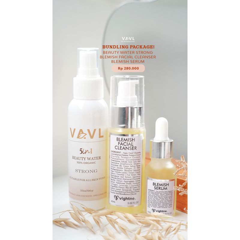 Paket Acne Package Vavl Beaute by Vivalentine free Pouch-1