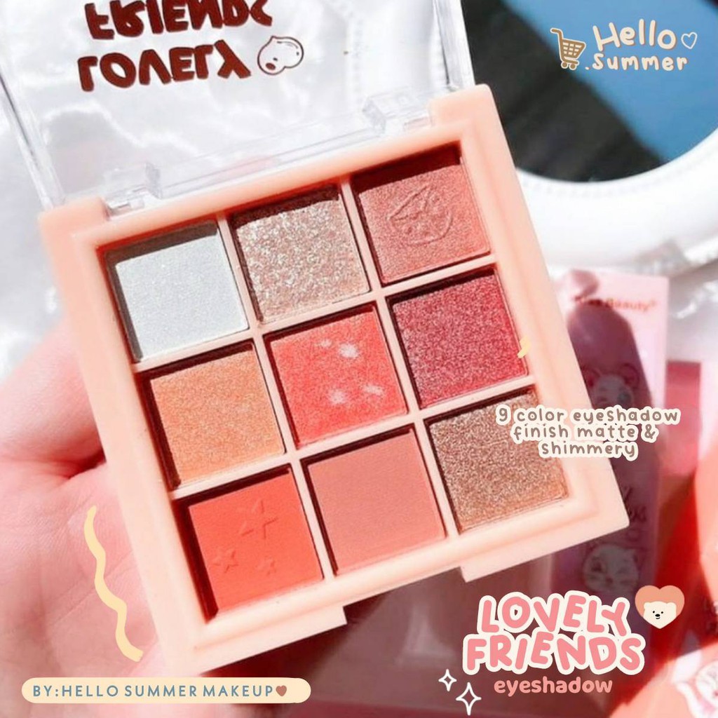 KBEAUTY - Lovely Friends Sweet Cheese Makeup Set 4in1