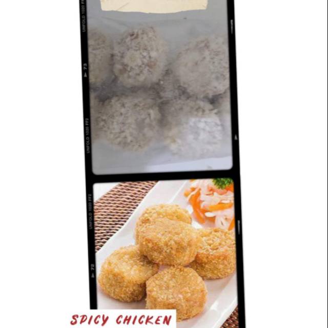 

Spicy chicken frozen food