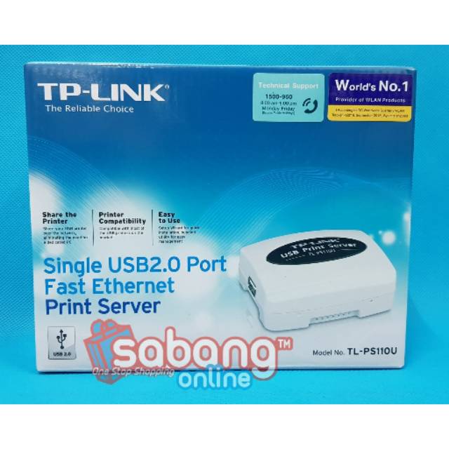 TP LINK TL-PS110U SINGLE USB 2.0 fAST ETHERNET PRINT SERVER