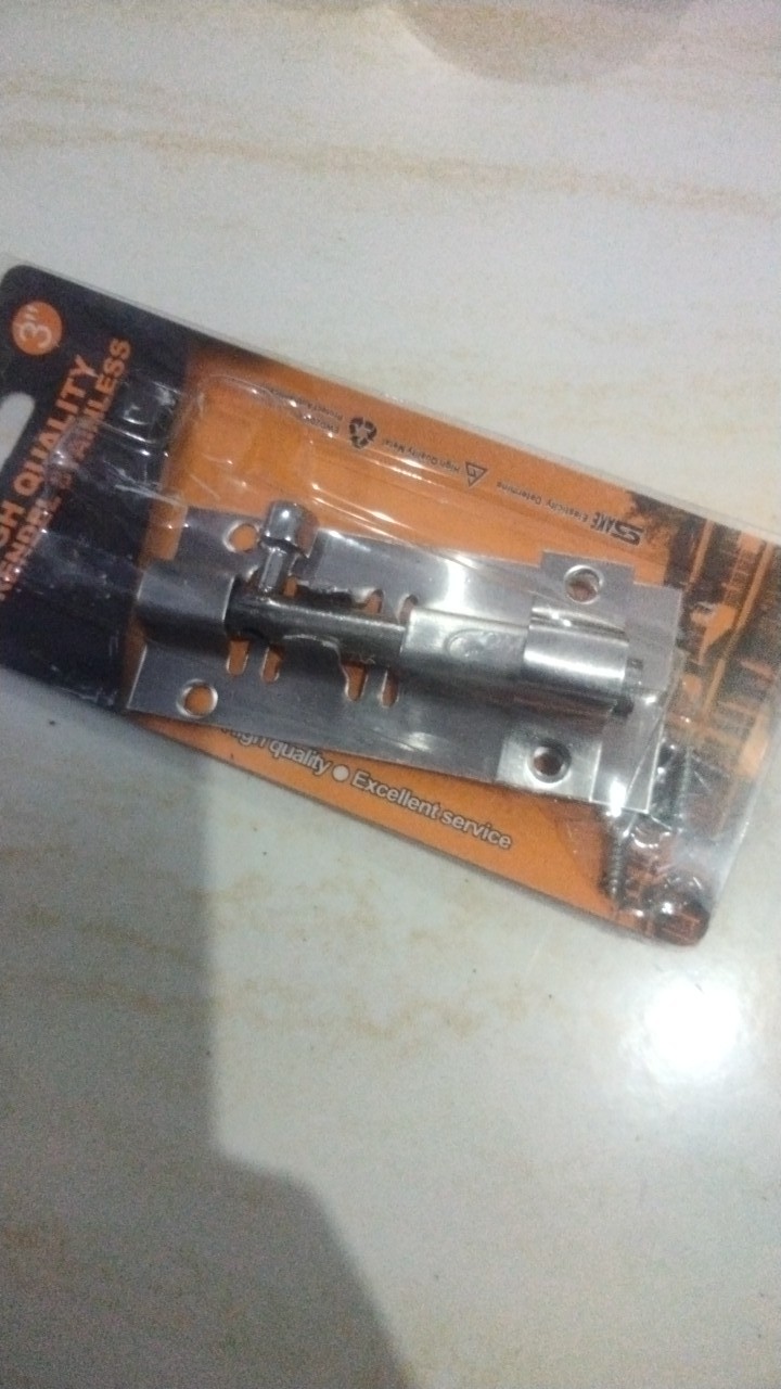 Grendel Stainless Steel 3 Inch - Penganman Pintu / Cendela