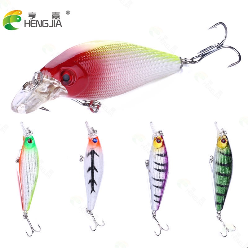 Hengjia 4pcs Umpan Pancing Tiruan Bentuk Ikan Kecil 8.5cm 10.3g