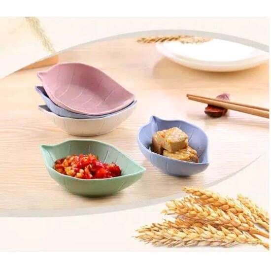Tempat Saos Saus Sambal Kecap Motif Bentuk Daun