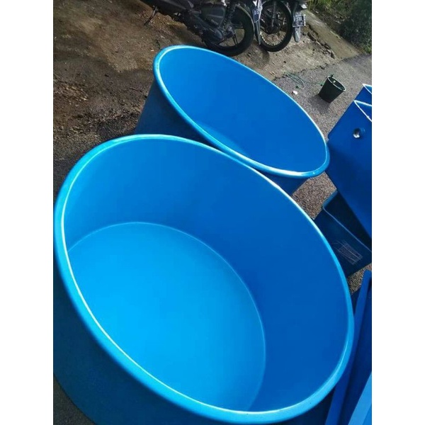 bak bulat fiberglass diameter 100cm tinggi 50cm