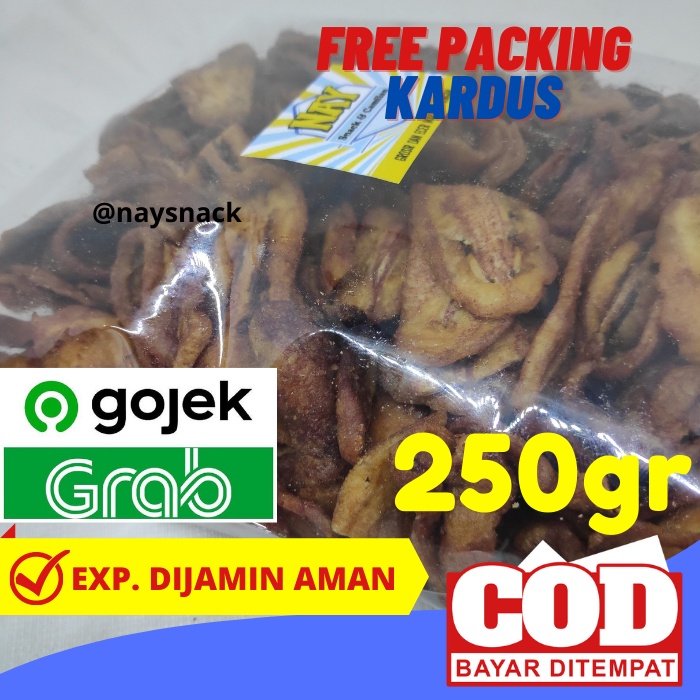 

Keripik Pisang Manis Snack Kiloan Isi Bersih 250 Gram