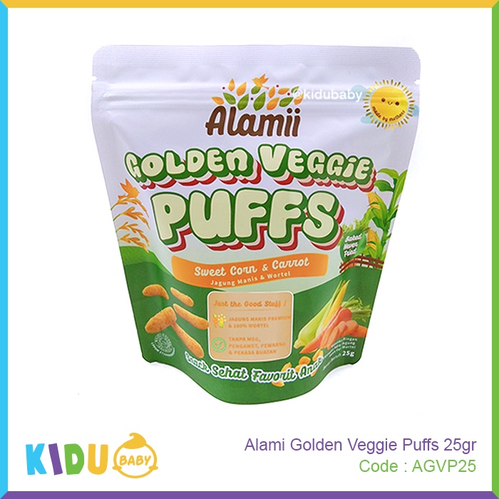 Alamii Puffs Cemilan Sehat Anak Kidu Baby