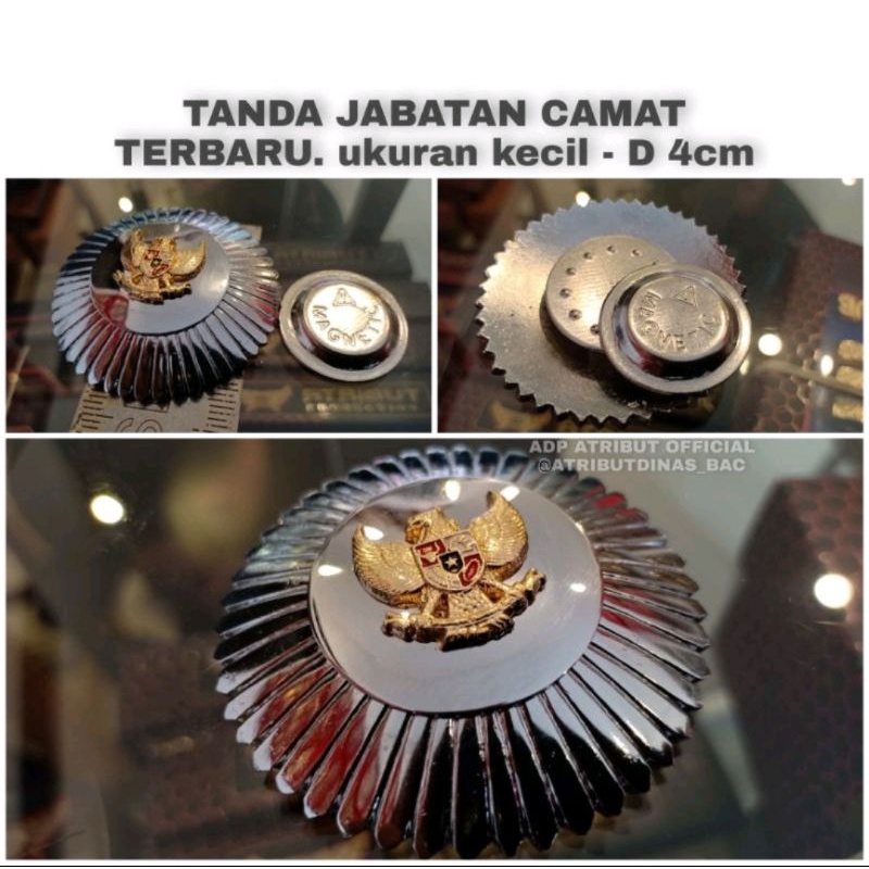 Tanda Jabatan / Jengkol Camat Terbaru Magnet Exclusive Best Quality Premium