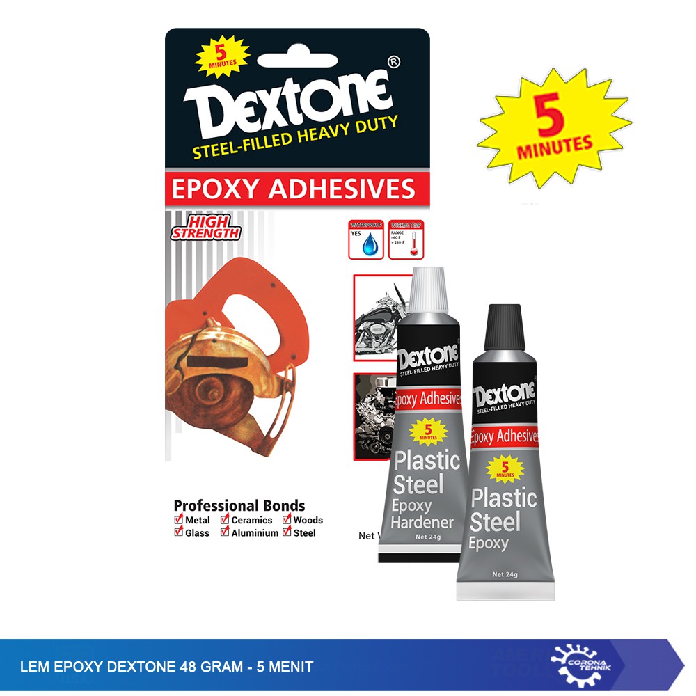 Lem Epoxy Dextone 48 Gram - 5 Menit