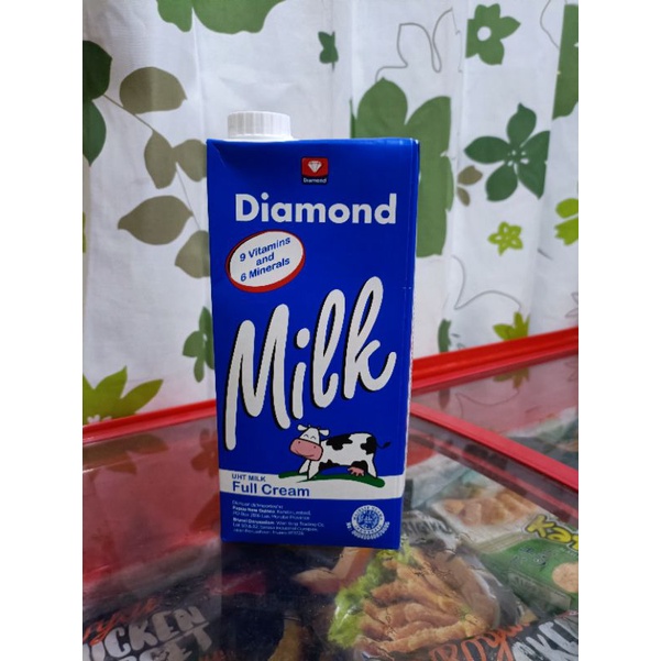 

Susu diamond uht full cream 1 liter