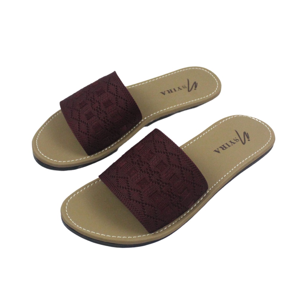 Insyira - Sandal Wanita Elzahara / Sandal Selop Wanita Non Slip / Sandal Rajut Import