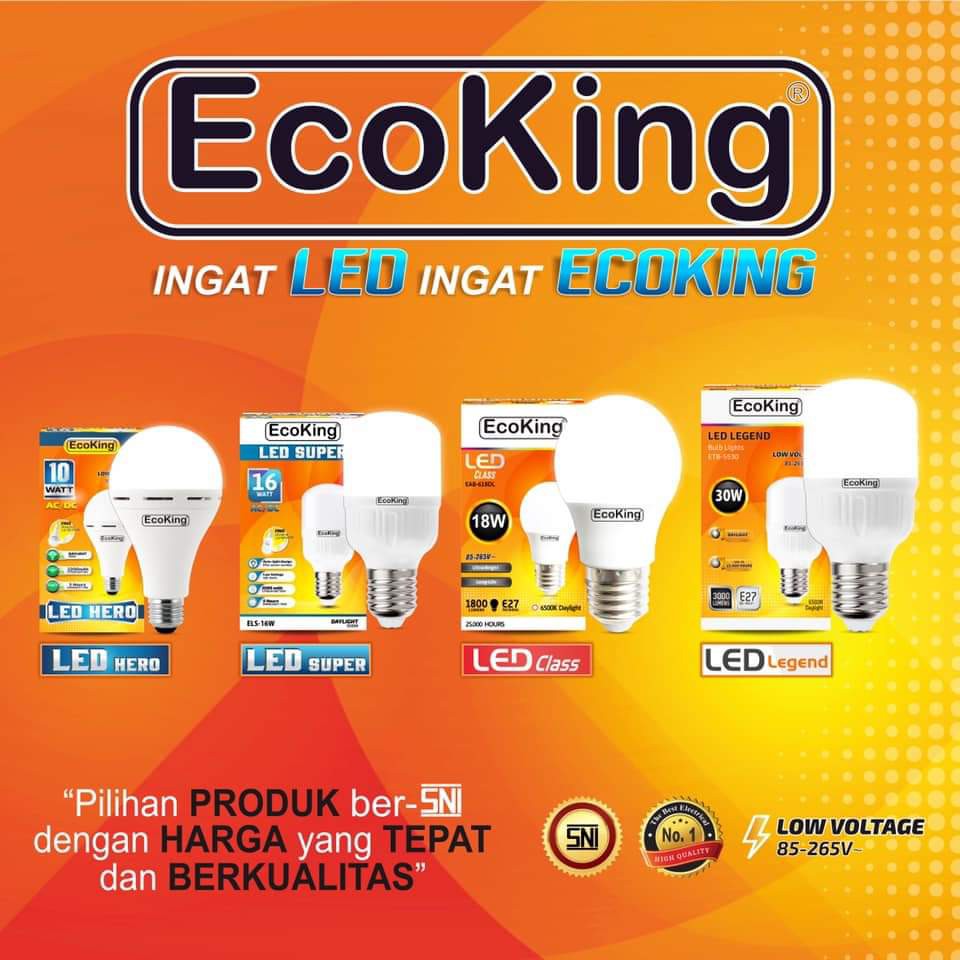 Mitra88sby lampu led bulb bohlam class ecoking