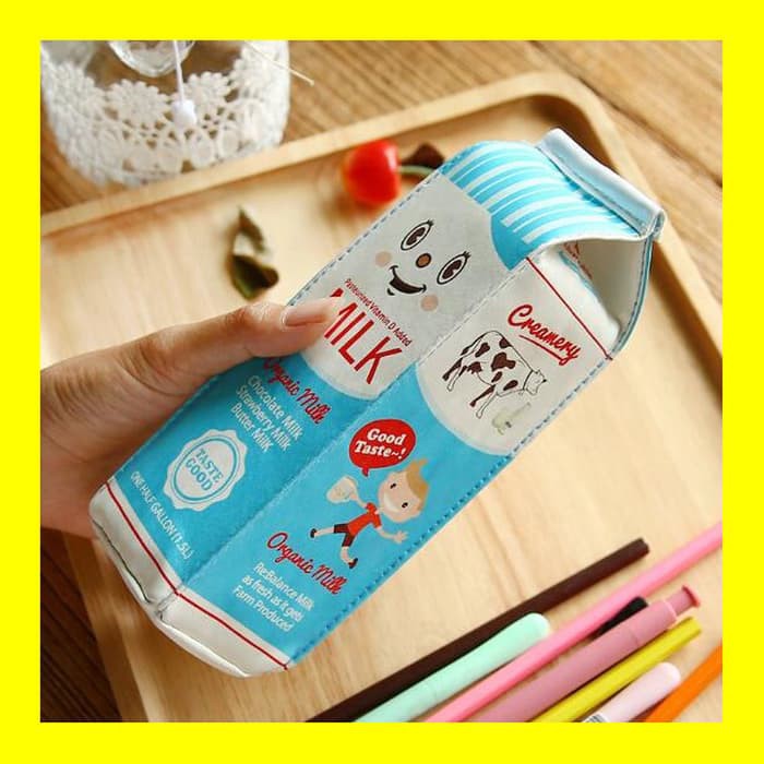 

Kotak Pensil Unik Model Kotak Susu Milk Tempat Pencil Case Alat Tulis