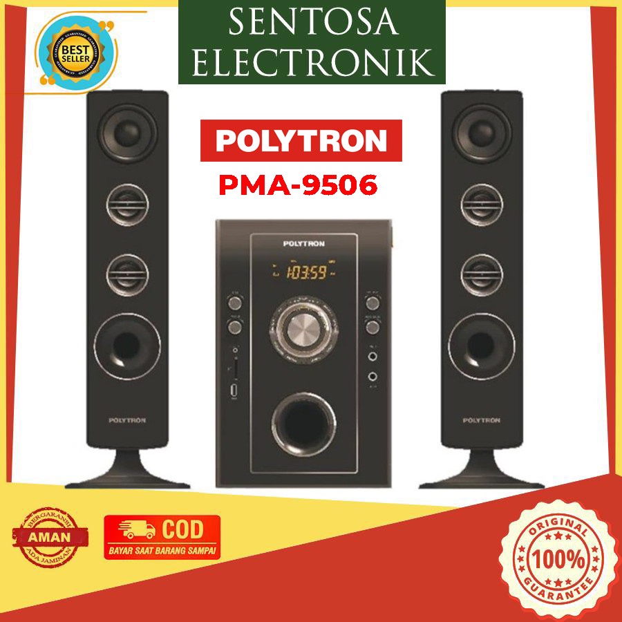 Polytron PMA 9506 Speaker Multimedia Bluetooth Karaoke