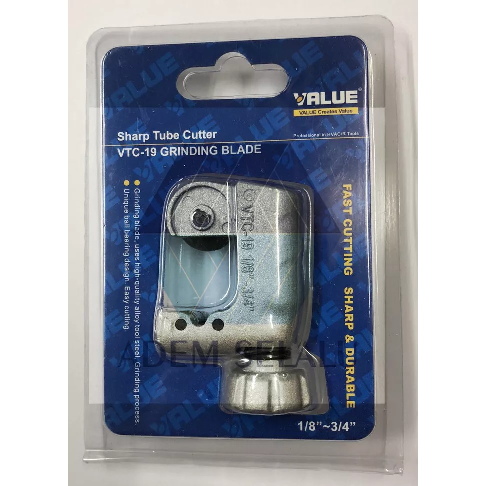 

Cutter Pipa Value VTC-19 | Tube Cutter Merk Value | Cutter Pipa Tembaga Value
