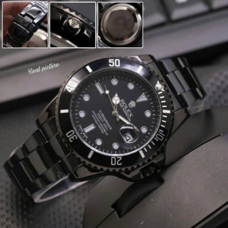 (FREE BOX) Bisa COD Jakarta Jam Tangan Rolex Rantai Best seller Tanggal ON