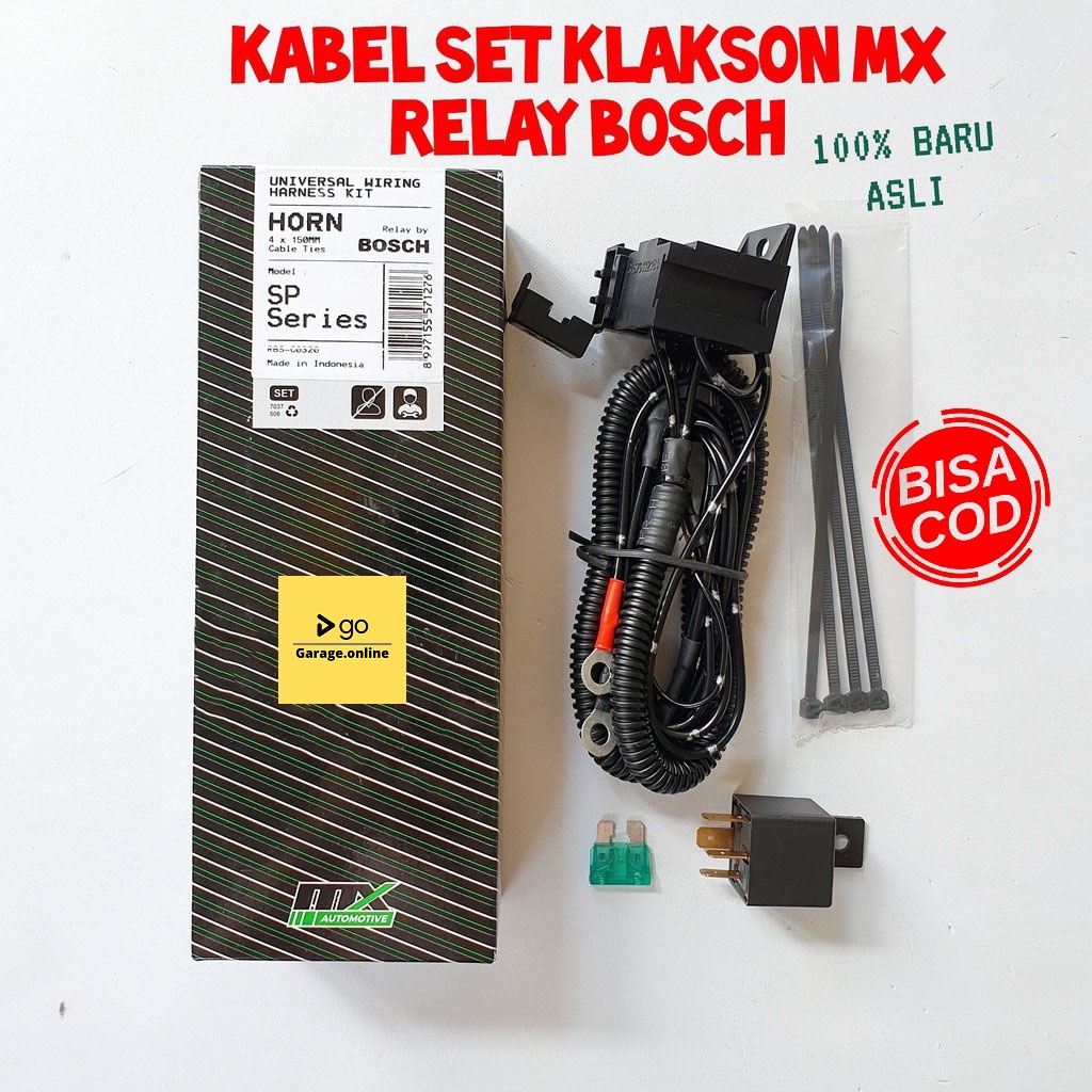 Kabel Set Relay Klakson MX 12V Universal Untuk Segala Macam Merk Klakson Bosch Hella Denso