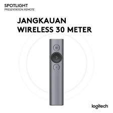 Logitech Spotlight Wireless Presentation Remote - SLATE- Laser Pointer