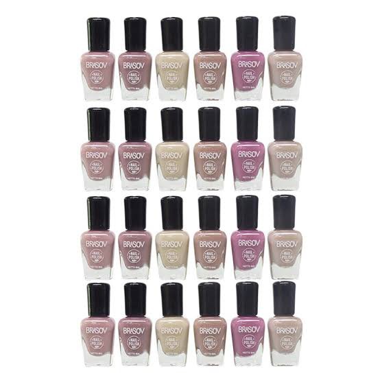 [ 24 PCS ] KUTEK BRASOV NUDE SERIES PERBOX ISI 24 PC ORIGINAL BPOM - KUTEKS NUDE COLOR - NAIL POLISH