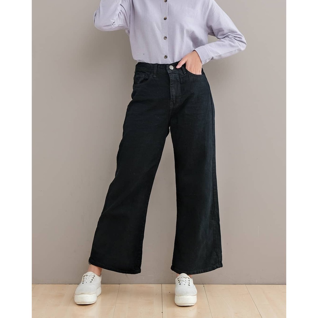 Terbaru  SHAKIRA KULOT / kulot jeans murah / kulot putih / jeans putih / celana jeans murah/ jeans