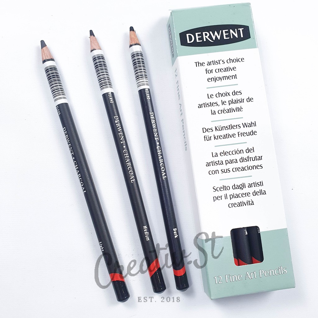 

Derwent Charcoal Pencil Pensil Arang Sketsa Gambar