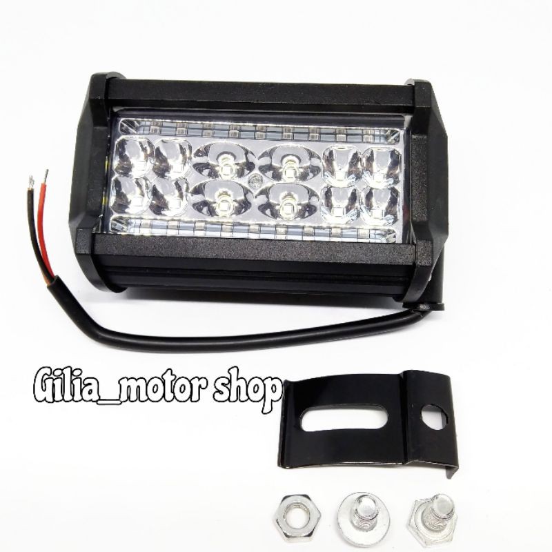 Lampu Tembak Sorot LED CWL 12 mata 18 titik 22 watt Lampu Depan Motor 22w 30 mata