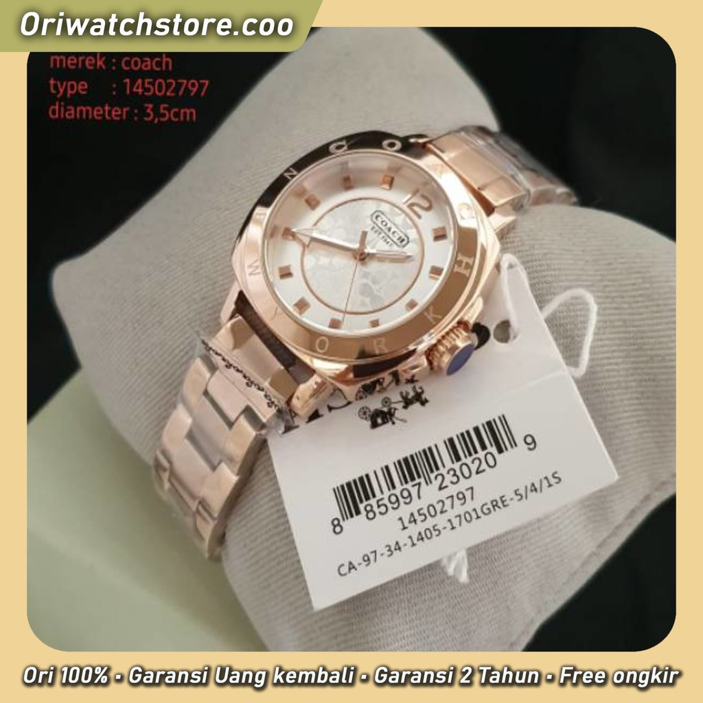 TERLARIS COACH ORIGINAL GARANSI JAM TANGAN ORIGINAL COACH BOX FULLSET