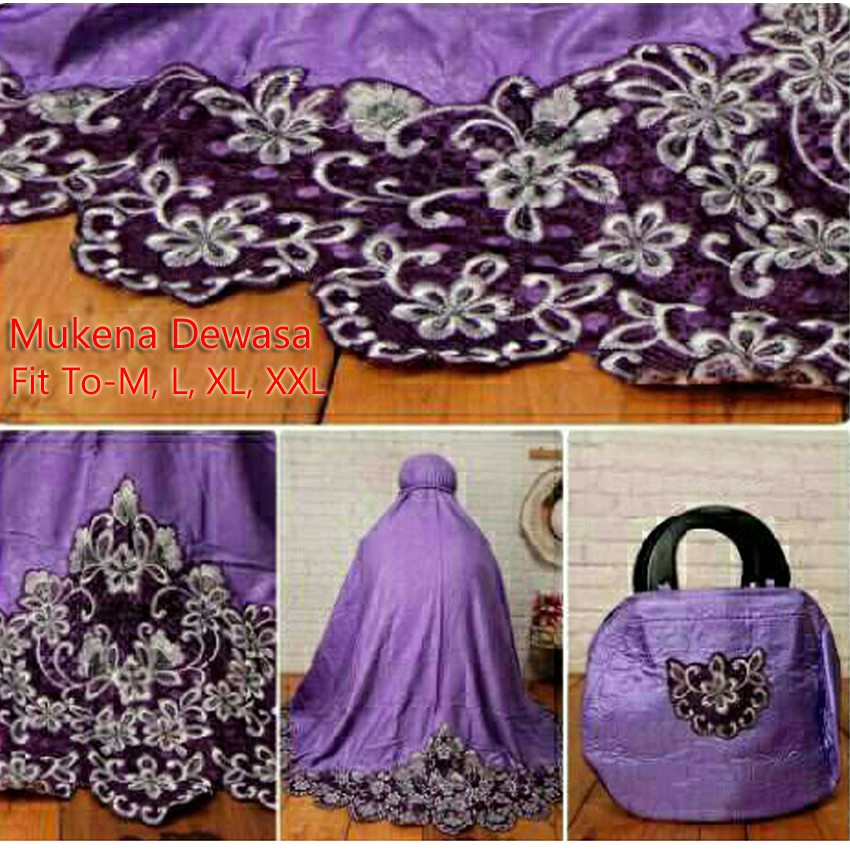 Slash Fashion Mukena Savira - Lavender  - Best Seller