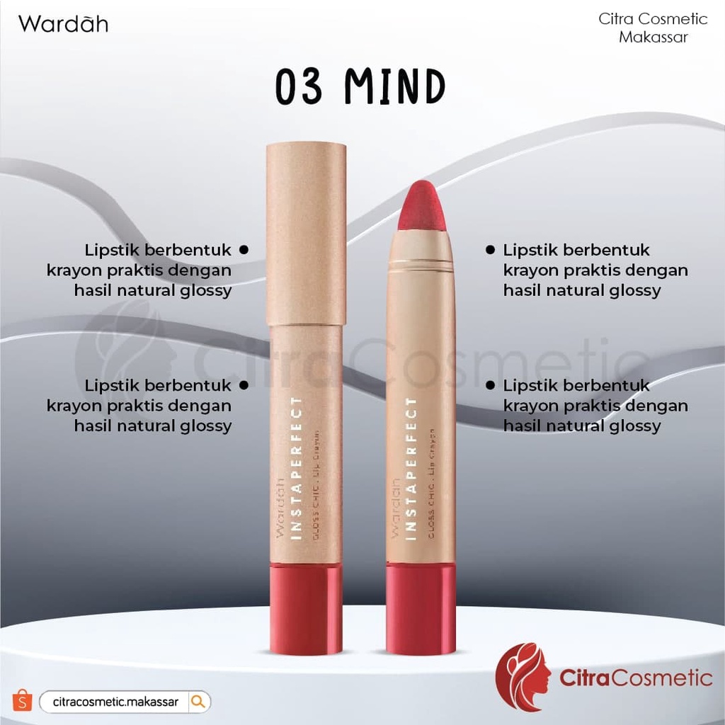 Wardah Instaperfect Gloss Chic Lip Crayon