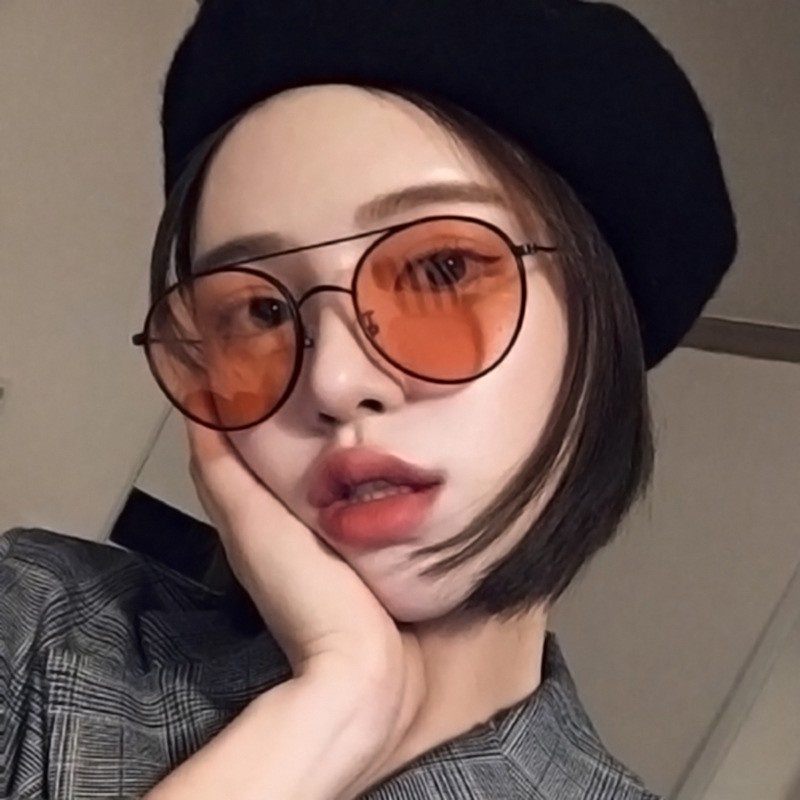 Kacamata Hitam Wanita/Pria Pilot Aviator Bulat Retro Vintage Thug Life Mosaic Sunglasses Kacamata Hitam Tiktok Jaman Now Youtuber Selebgram Kaca Mata Thug Life Cosplay Jepang Meme Anime Mosaic Streetwear Pixel 8 Bit Funny Party Fashion Aksesoris KCH1