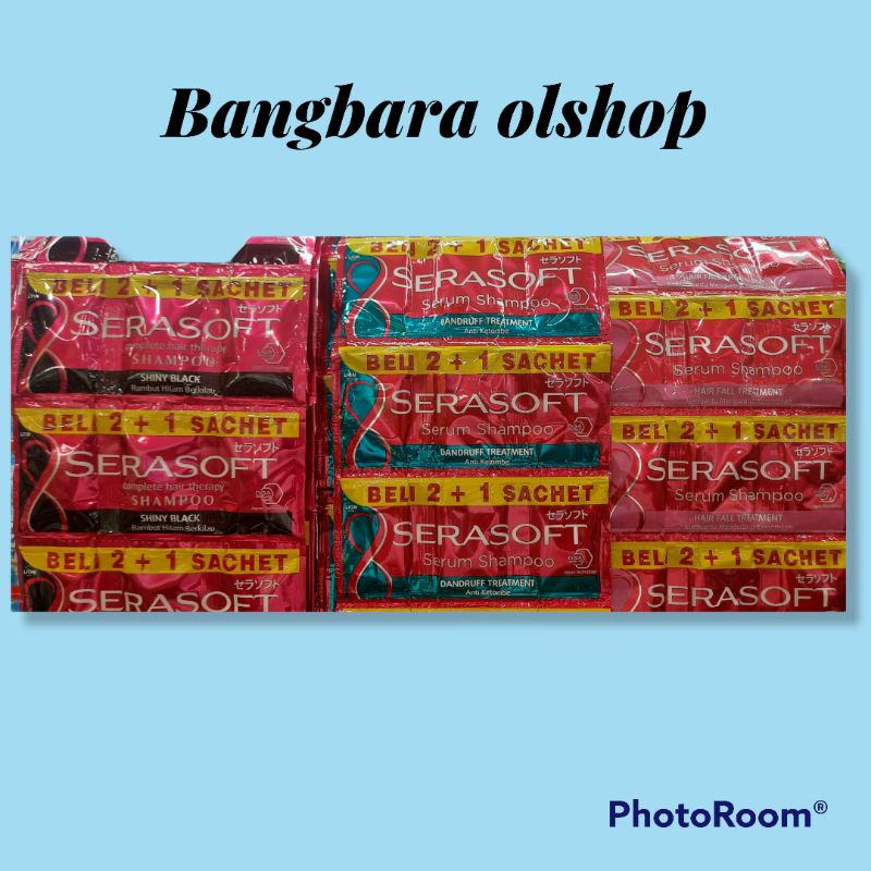 Shampo Serasoft 12 sachet (1 sachet isi 3 pcs)