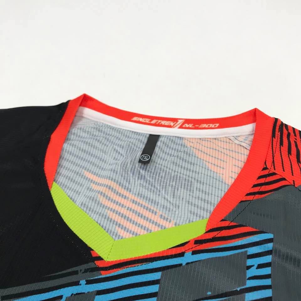 BIG SIZE Jersey Sepeda Singletrek1 Cooltech ORI JSBO Orange 3per4