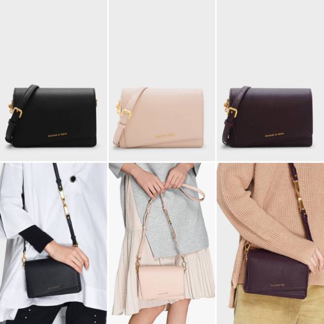 asymmetric front flap bag