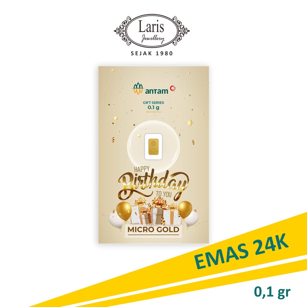 Logam Mulia Hartadinata Happy Birthday 0,1gram